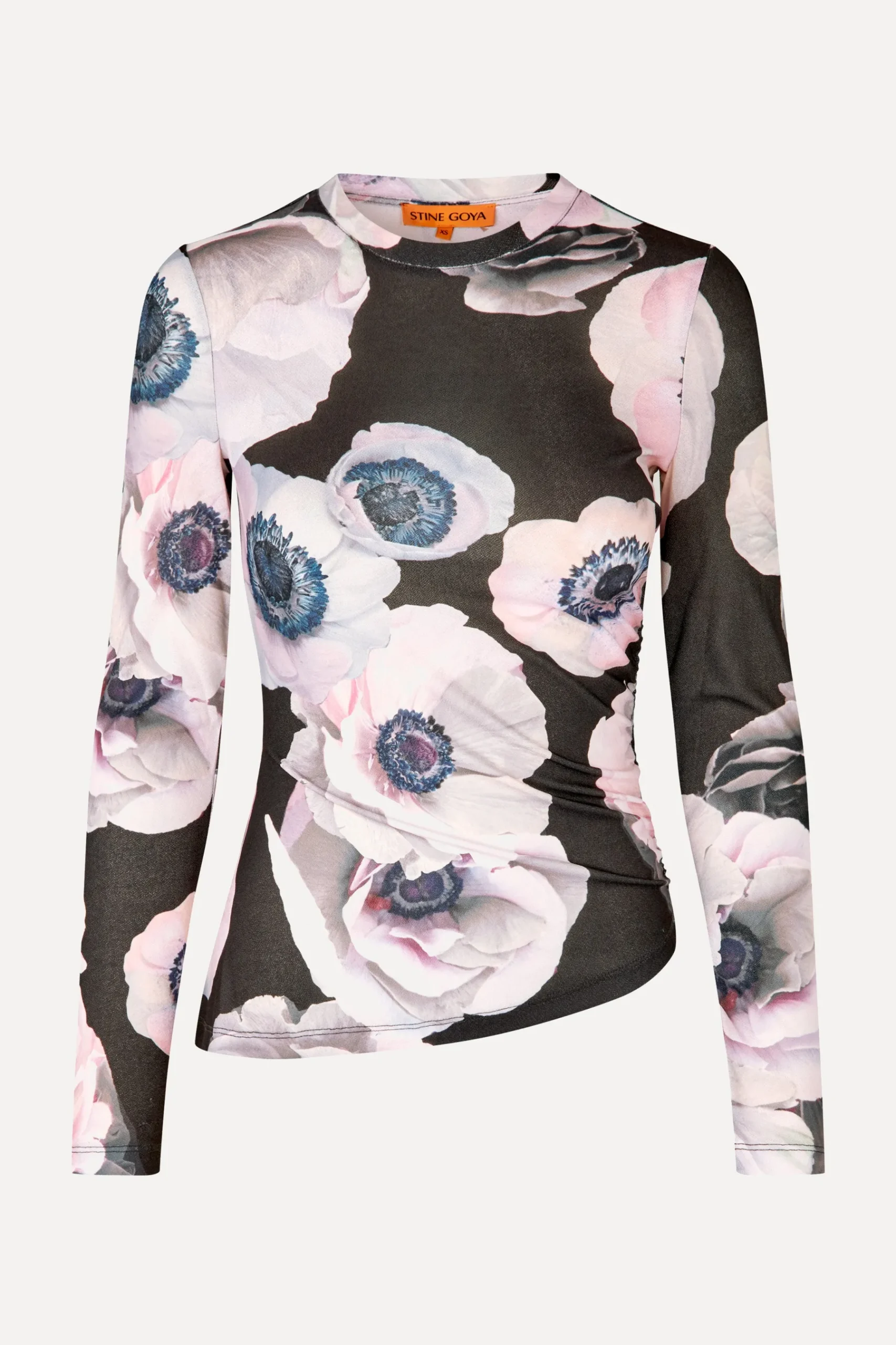 STINE GOYA Asymmetric Long Sleeve Top - Nostalgic Anemone NostalgicAnemone Online