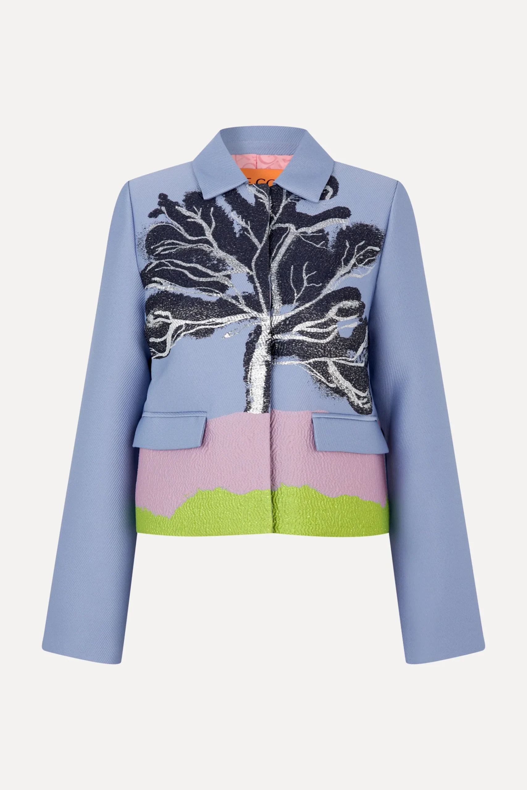 STINE GOYA Boxy Straight Jacket - Tree Fashion