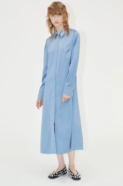 STINE GOYA Collared Midi Dress - Infinity Blue InfinityBlue Outlet