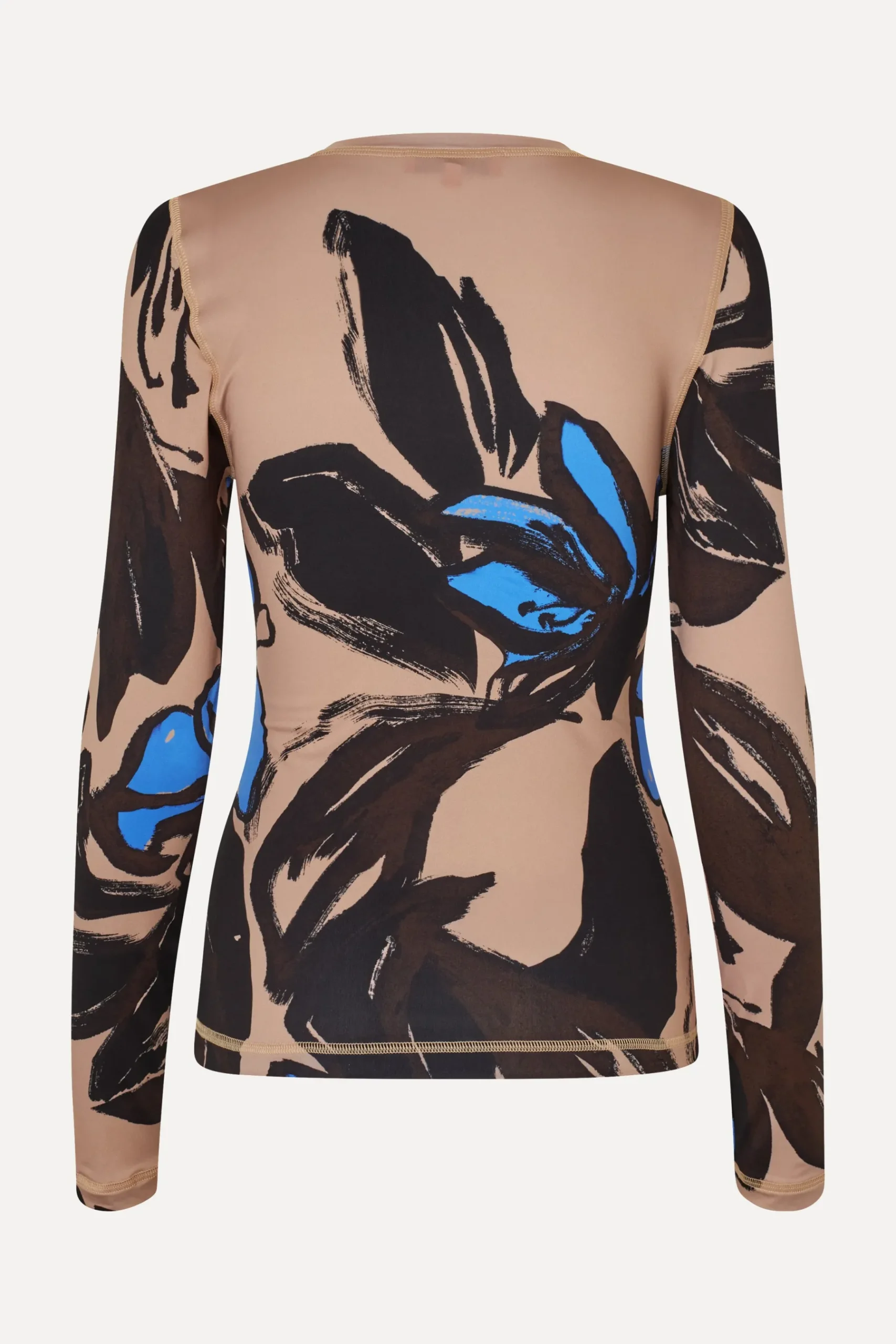 STINE GOYA Elastic Long Sleeve Top - Eccentric Floral EccentricFloral Flash Sale