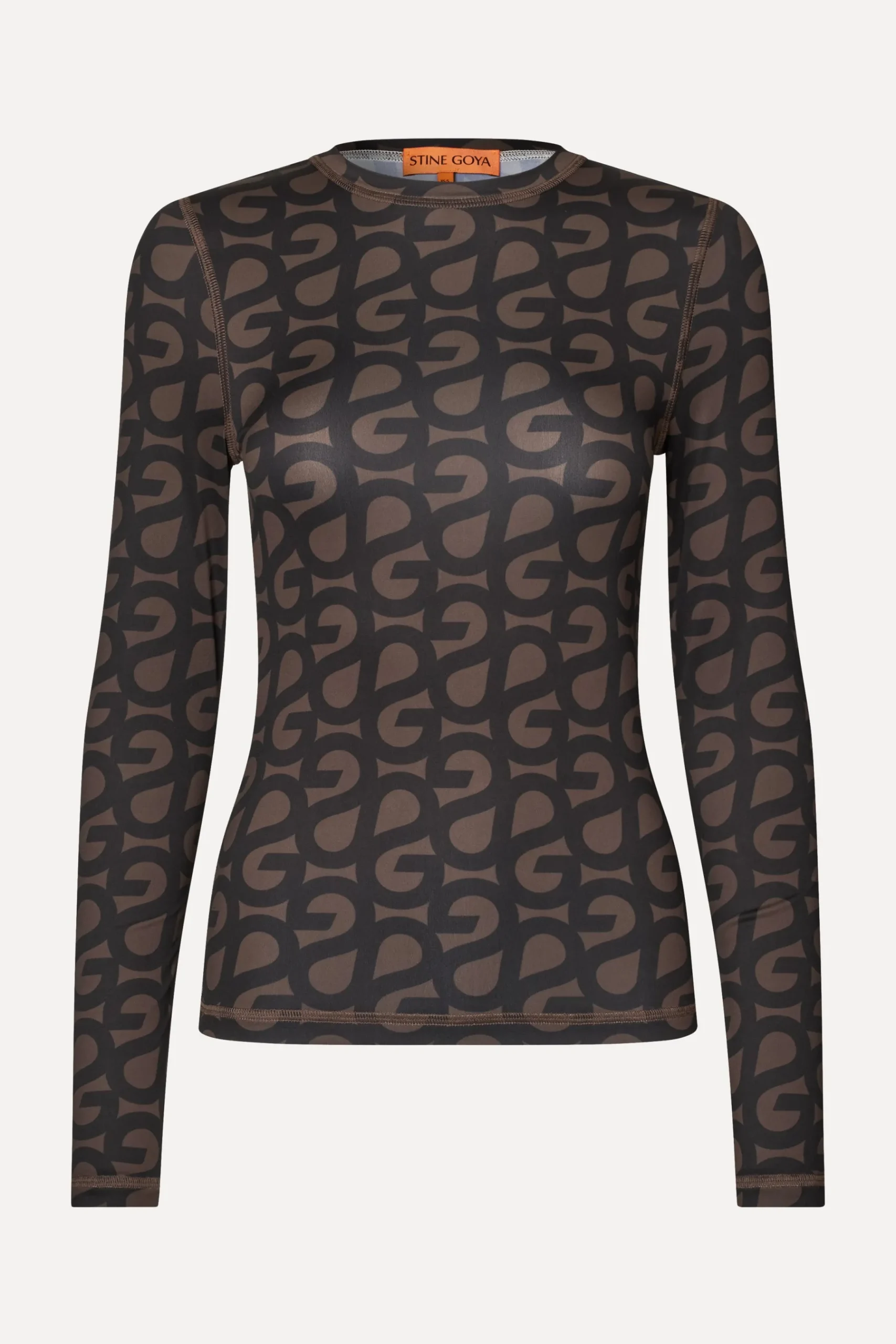 STINE GOYA Elastic Long Sleeve Top - SG Logo SGLogo Shop