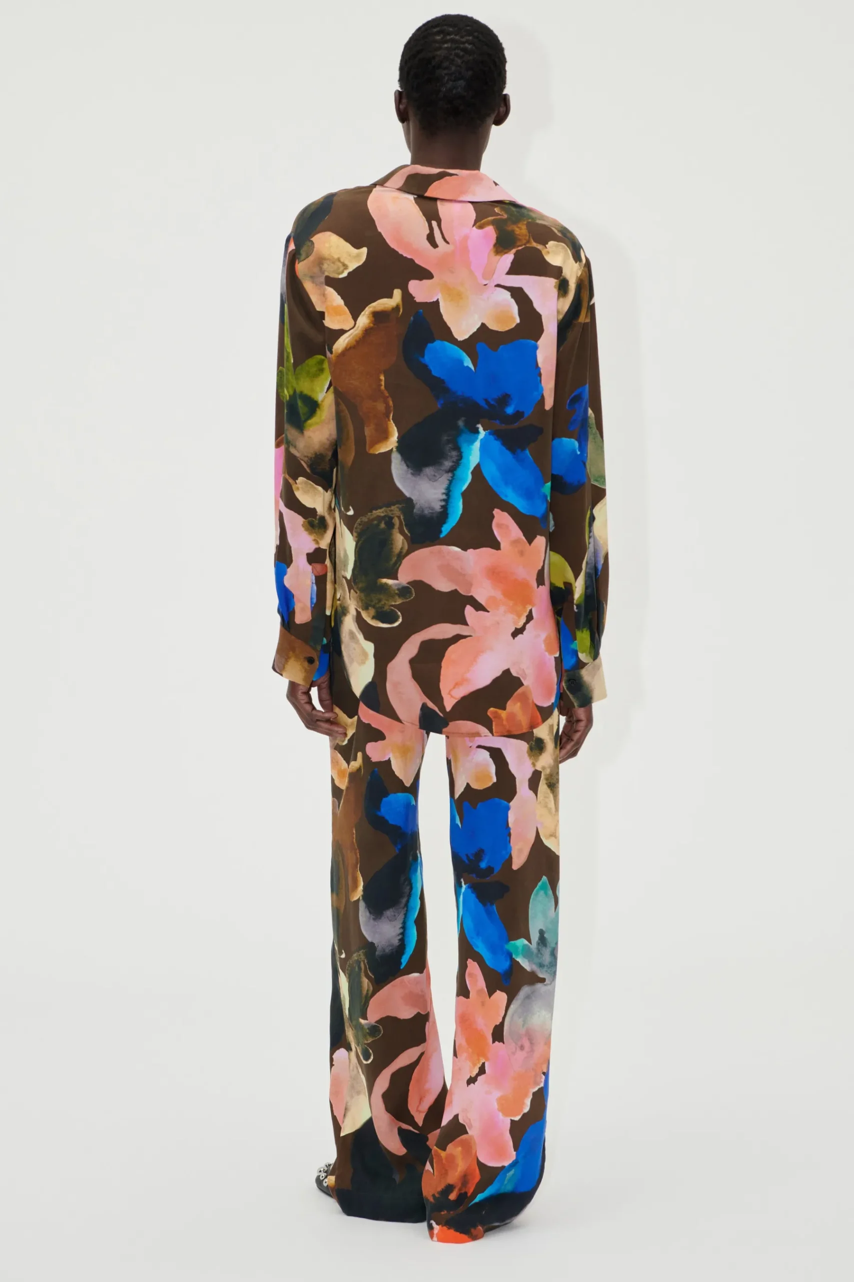 STINE GOYA Elasticated Long Pants - Aquarelle Garden AquarelleGarden Hot