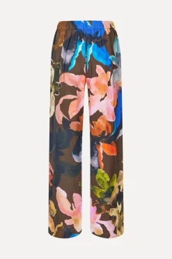 STINE GOYA Elasticated Long Pants - Aquarelle Garden AquarelleGarden Hot