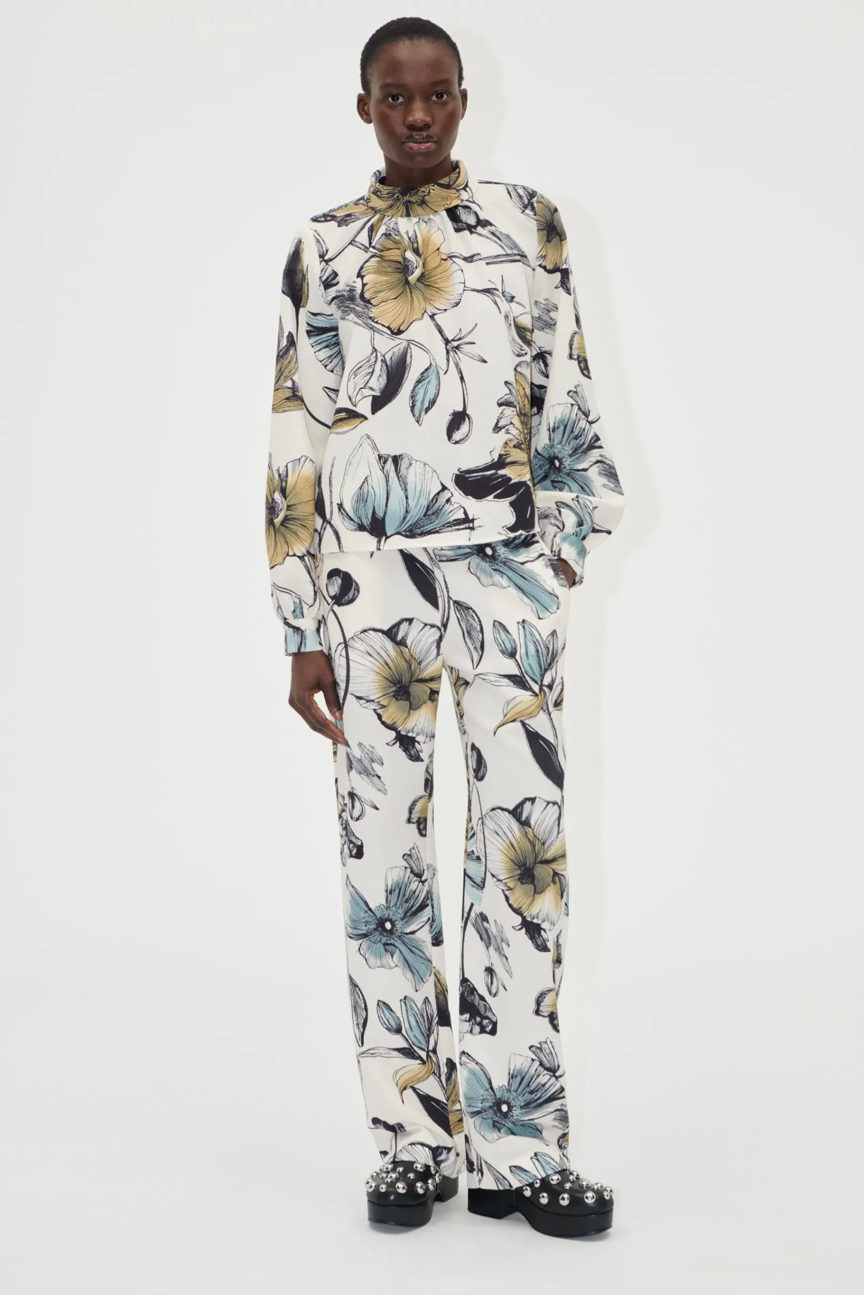 STINE GOYA Elasticated Long Pants - Fine Line Poppies FineLinePoppies Store