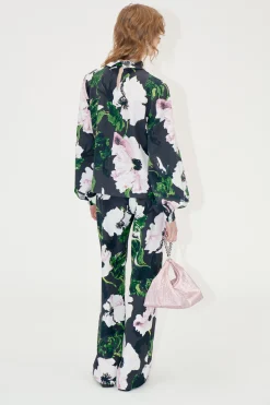 STINE GOYA Elasticated Long Pants - Umber Windflower UmberWindflower Clearance