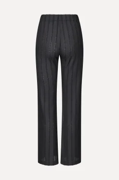 STINE GOYA Elasticated Straight Long Pants - Black / White Flash Sale