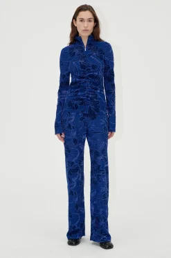 STINE GOYA Elasticated Straight Long Pants - Fine Line Poppies FineLinePoppies Cheap