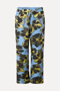 STINE GOYA Elasticated Waistband Pants - Blue Anemone Jacquard BlueAnemoneJacquard Best Sale