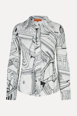 STINE GOYA Fitted Long Sleeve Shirt - Fineline Staircase FinelineStaircase Fashion