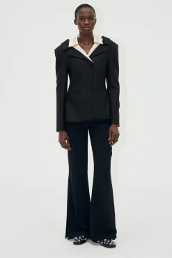 STINE GOYA Flared Long Pants - Black Discount