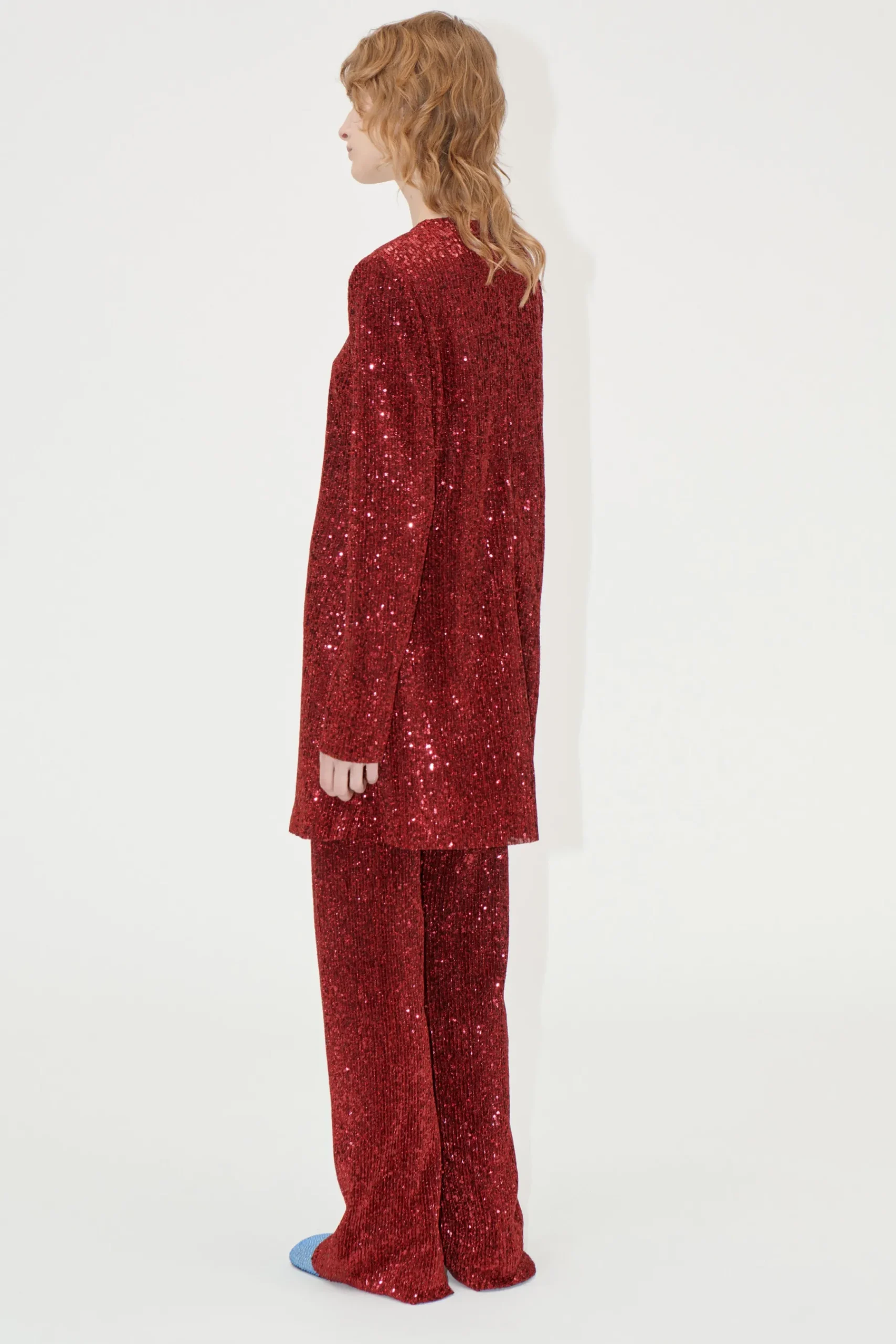 STINE GOYA Fluid Short Dress - Bordeaux Discount