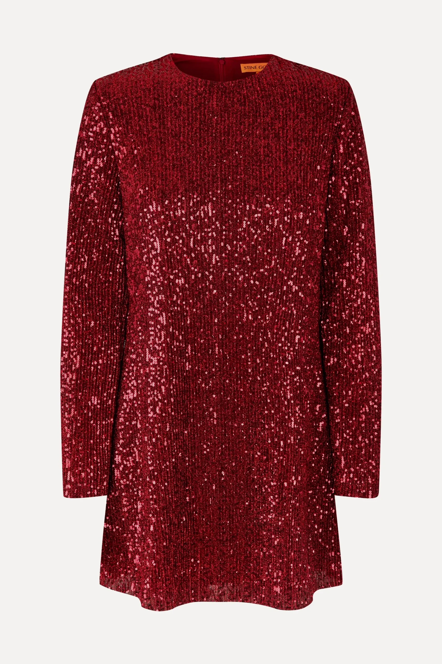 STINE GOYA Fluid Short Dress - Bordeaux Discount