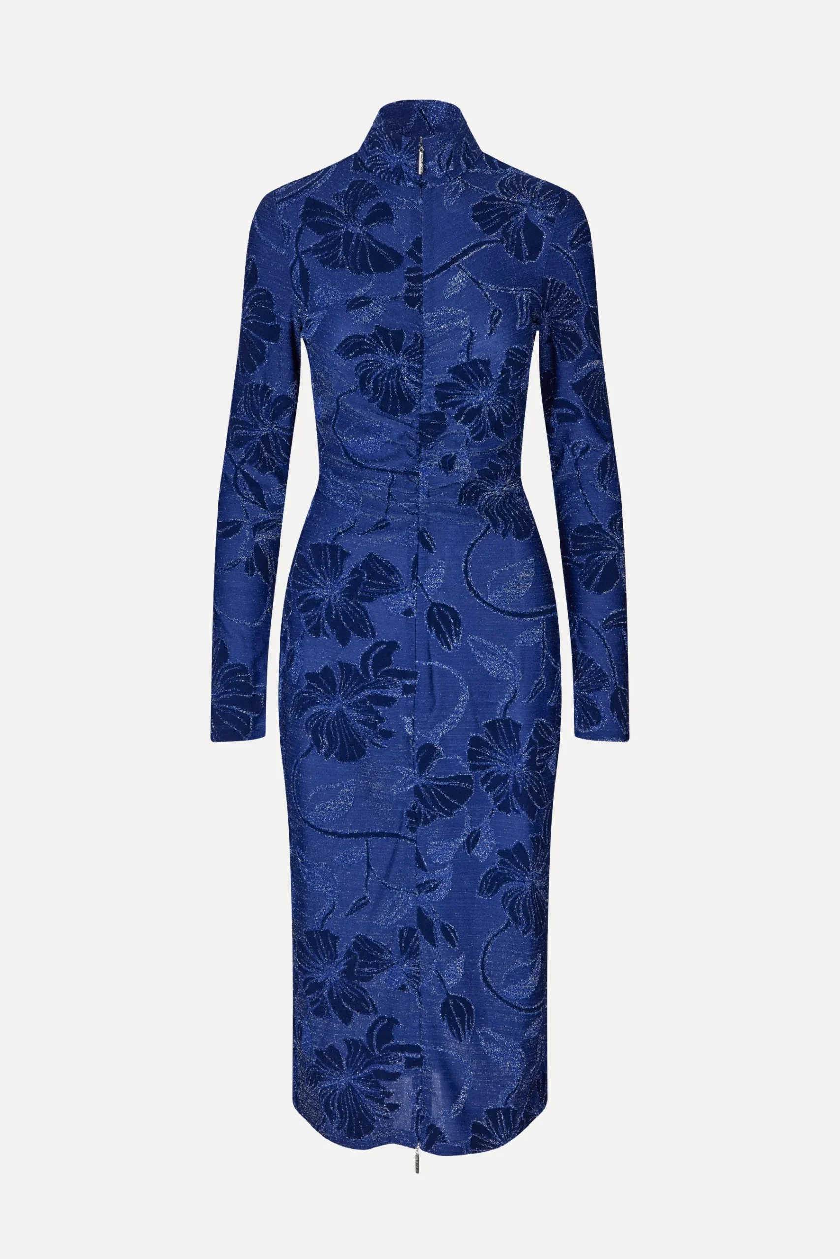 STINE GOYA Gathered Long Sleeve Midi Dress - Fine Line Poppies FineLinePoppies Online