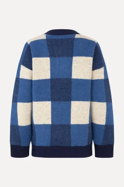 STINE GOYA Gingham Check Bomber - Blue Gingham Check BlueGinghamCheck Flash Sale