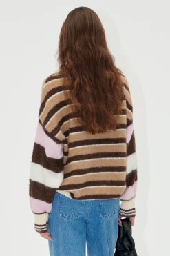 STINE GOYA Long Sleeve Crew Neckline Jumper - Multi Stripes MultiStripes Sale