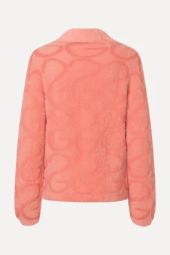 STINE GOYA Long Sleeve Cropped Cardigan - SG Monogram Pink SGMonogramPink Best