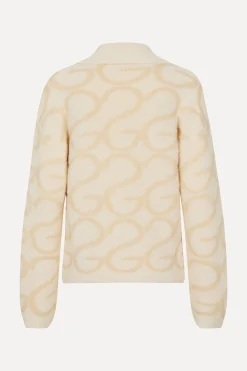 STINE GOYA Long Sleeve Cropped Cardigan - SG Monogram SGMonogram Sale