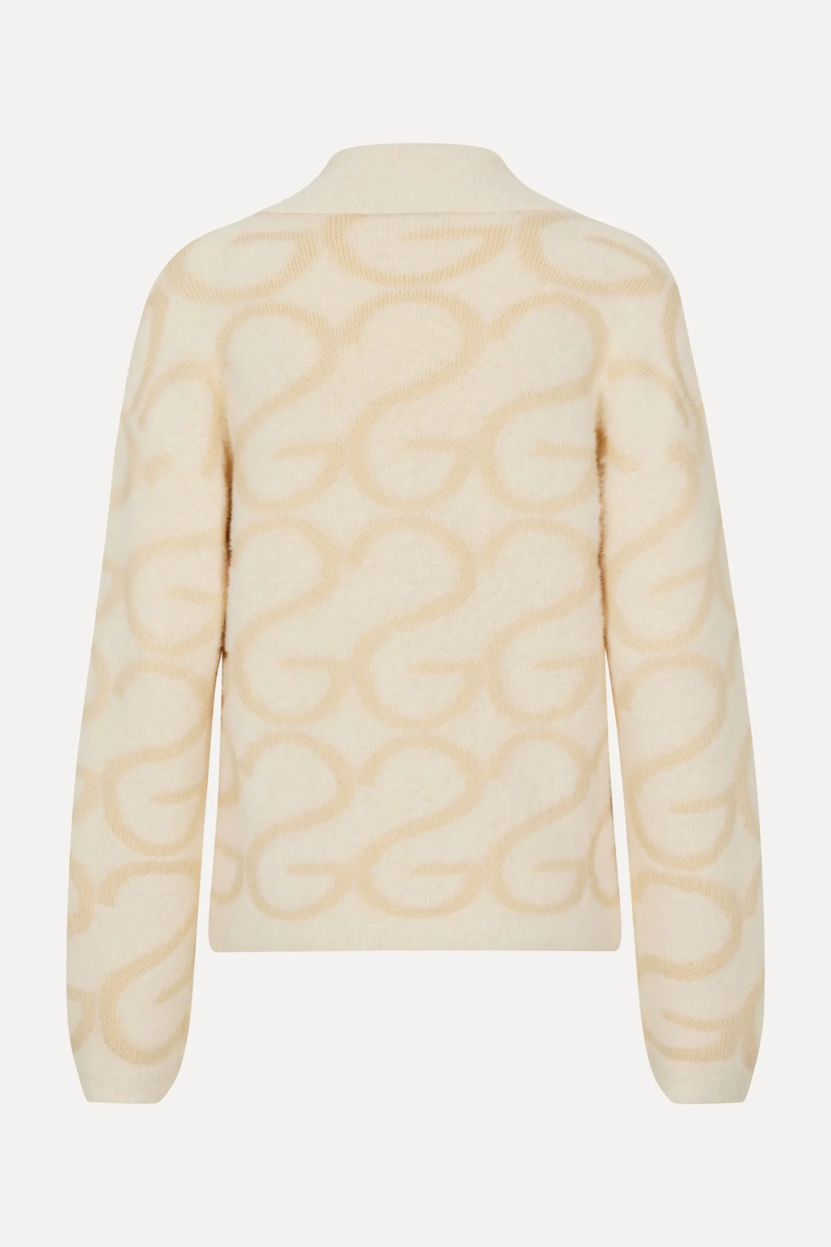 STINE GOYA Long Sleeve Cropped Cardigan - SG Monogram SGMonogram Sale