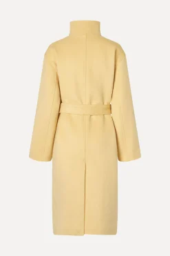STINE GOYA Long Sleeve High Collar Coat - Butter Milk ButterMilk Hot