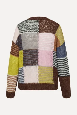 STINE GOYA Long Sleeve Jumper - Multi Checks MultiChecks Cheap