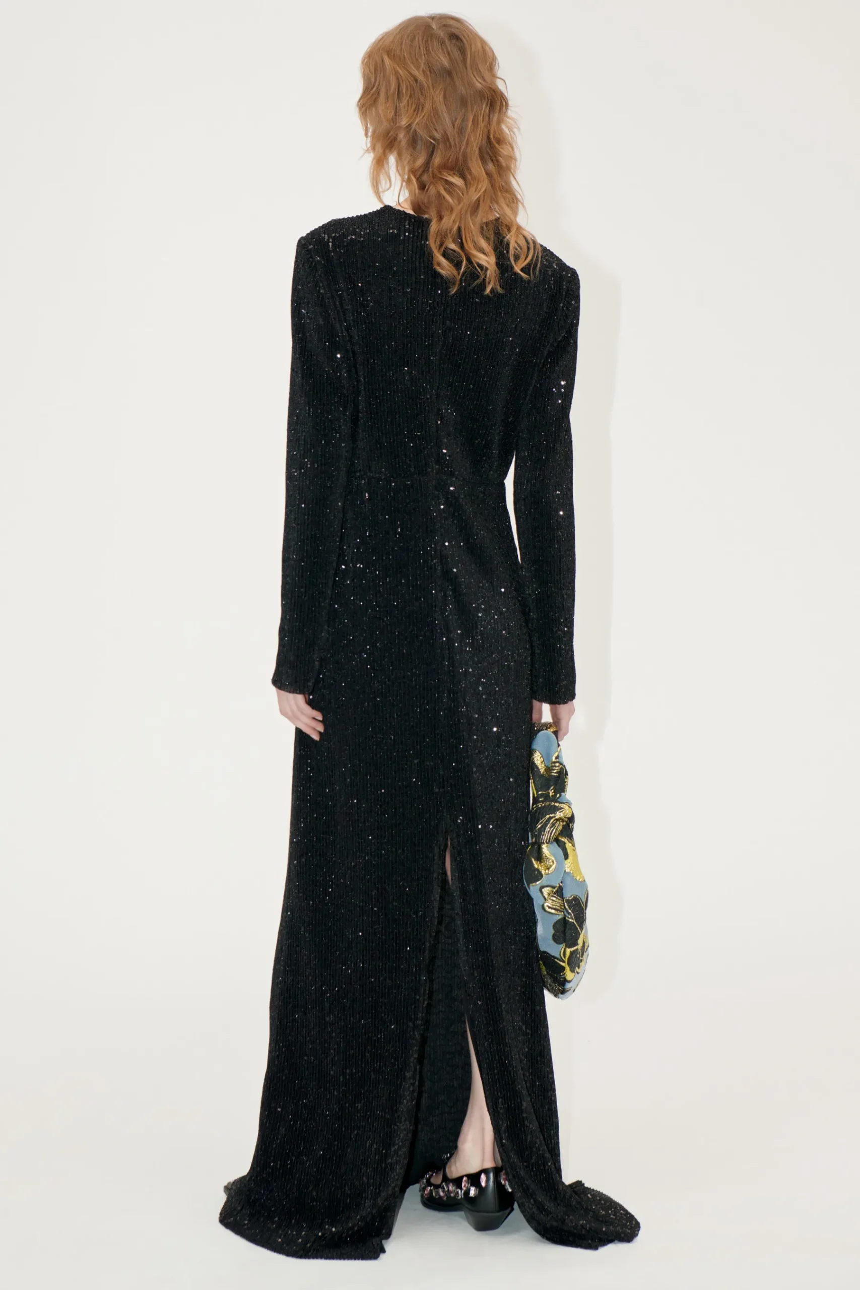 STINE GOYA Long Sleeve Maxi Dress - Black Shop