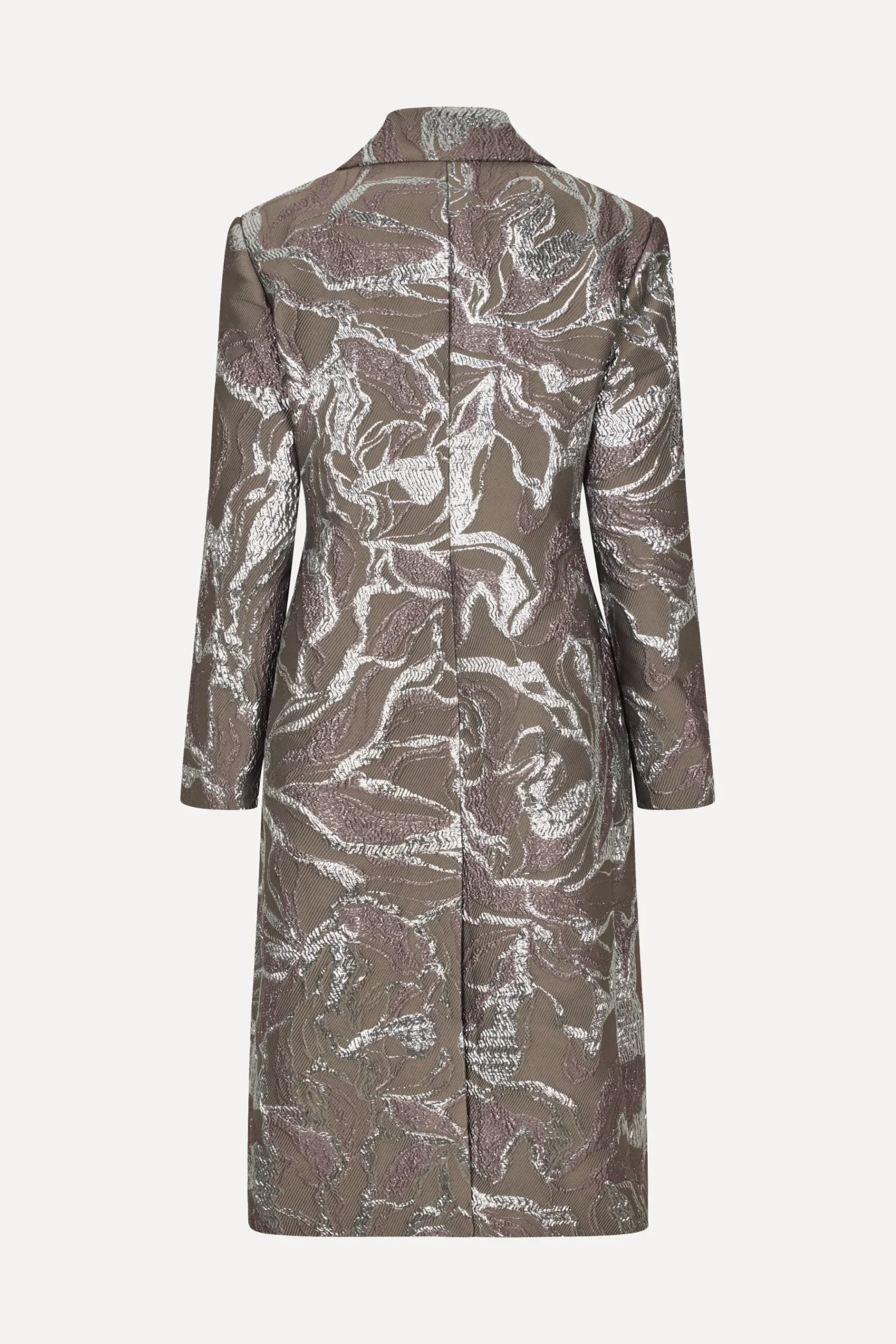 STINE GOYA Long Sleeve Straight Coat - Abstract Foliage AbstractFoliage Shop