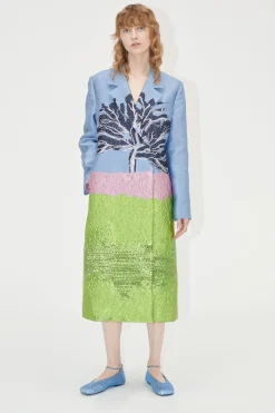 STINE GOYA Long Sleeve Straight Coat - Tree Shop