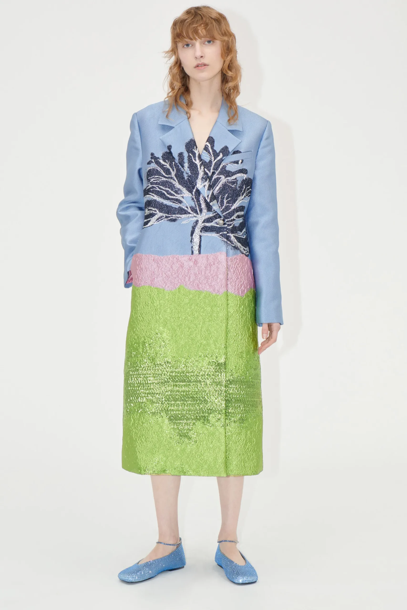 STINE GOYA Long Sleeve Straight Coat - Tree Shop