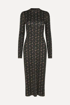 STINE GOYA Pullover Long Sleeve Midi Dress - SG Logo SGLogo Clearance