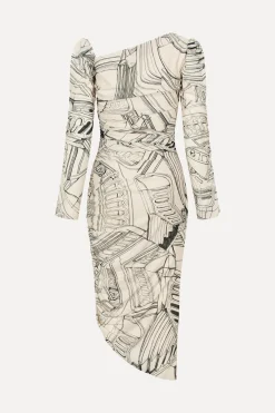 STINE GOYA Rouched Midi Dress - Fineline Staircase FinelineStaircase Cheap