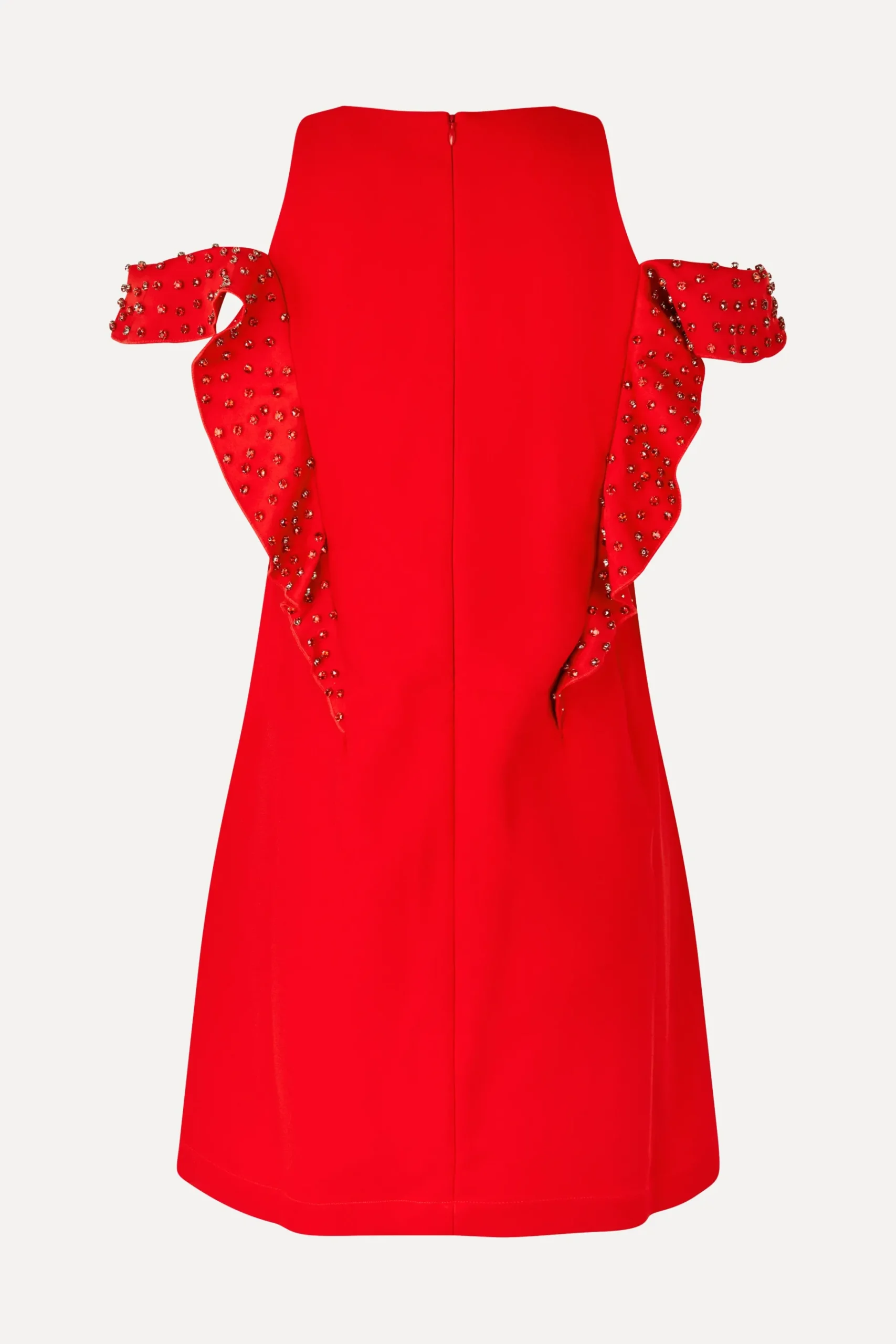 STINE GOYA Ruffle Sleeve Mini Dress - Berry Store