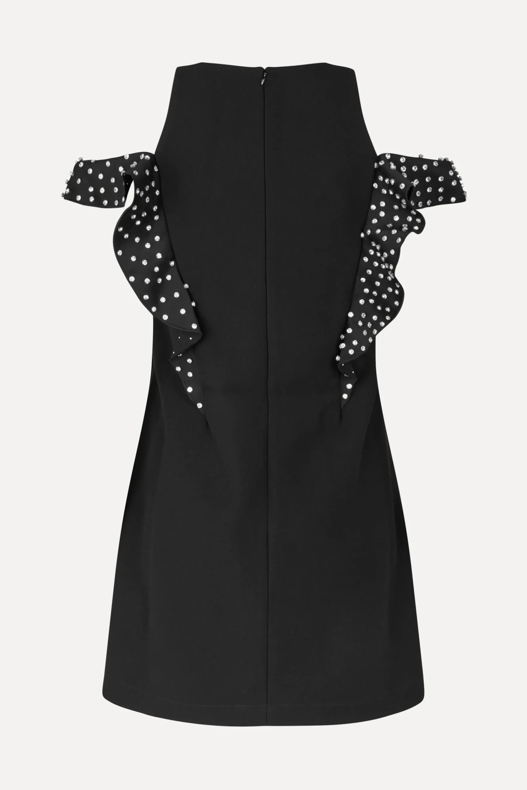 STINE GOYA Ruffle Sleeve Mini Dress - Black Cheap