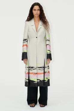 STINE GOYA SGAneta Coat - Abstract Strokes AbstractStrokes Online