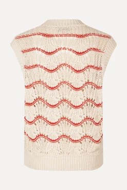 STINE GOYA SGAsger Vest - Orange Waves OrangeWaves Store