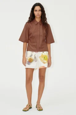 STINE GOYA SGBarbra Shorts - Pastel Poppies PastelPoppies Discount