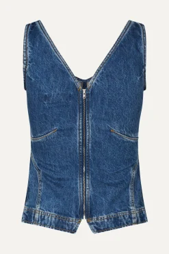 STINE GOYA SGEliana Denim Top - Trompe L'oeil TrompeL'oeil Fashion