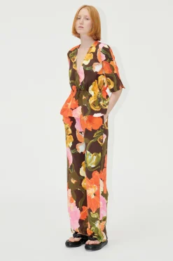 STINE GOYA SGFatou Pants - Summer Night Poppies SummerNightPoppies Flash Sale