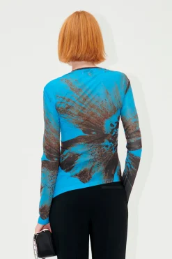 STINE GOYA SGFlorian Blouse - Brown Brush Stroke Poppy BrownBrushStrokePoppy Shop