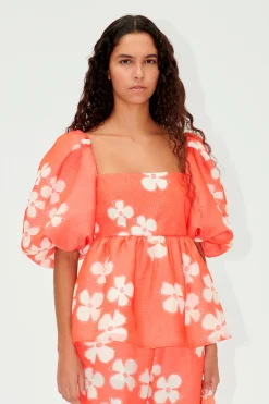 STINE GOYA SGKinsley Top - Ditzy Poppies DitzyPoppies Cheap