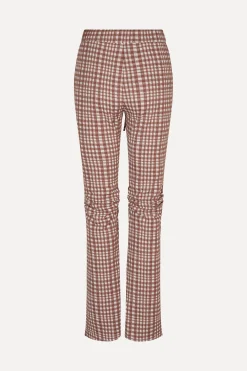 STINE GOYA SGLenny Pants - Brown Check BrownCheck Cheap