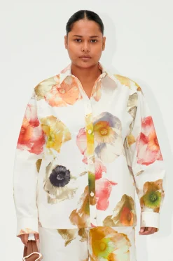 STINE GOYA SGMartina Shirt - Pastel Poppies PastelPoppies Best Sale