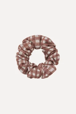 STINE GOYA SGScrunchie - Brown Check BrownCheck Sale