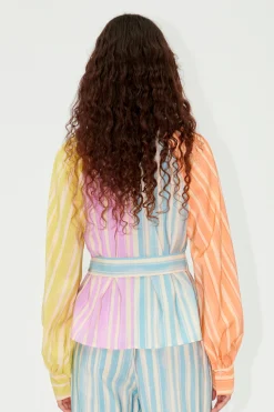STINE GOYA SGVianna Blouse - Summer Stripes SummerStripes Flash Sale