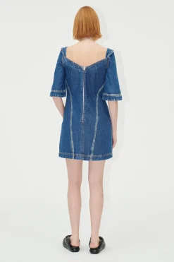 STINE GOYA SGYvonne Denim Dress - Trompe L'oeil TrompeL'oeil Best Sale