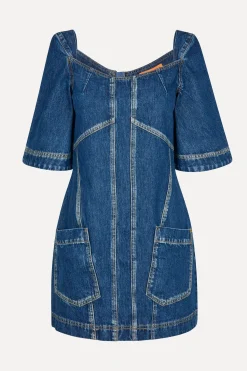 STINE GOYA SGYvonne Denim Dress - Trompe L'oeil TrompeL'oeil Best Sale