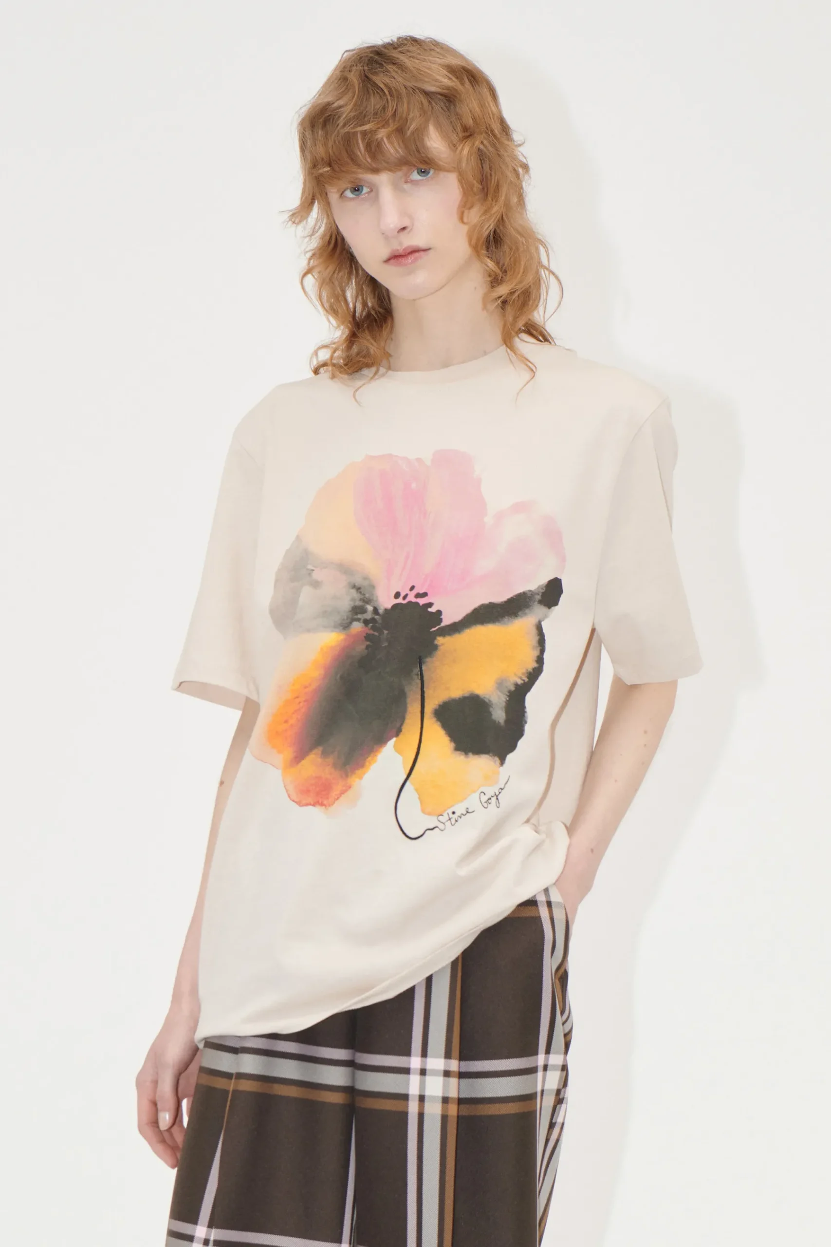 STINE GOYA Short Sleeve T-shirt - Pastel Petals shirt-PastelPetals Shop
