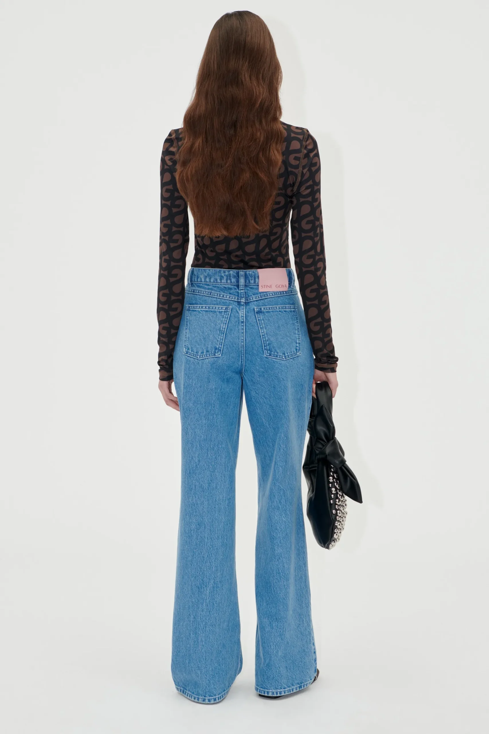 STINE GOYA Straight Leg Long Pants - Denim Blue DenimBlue Outlet