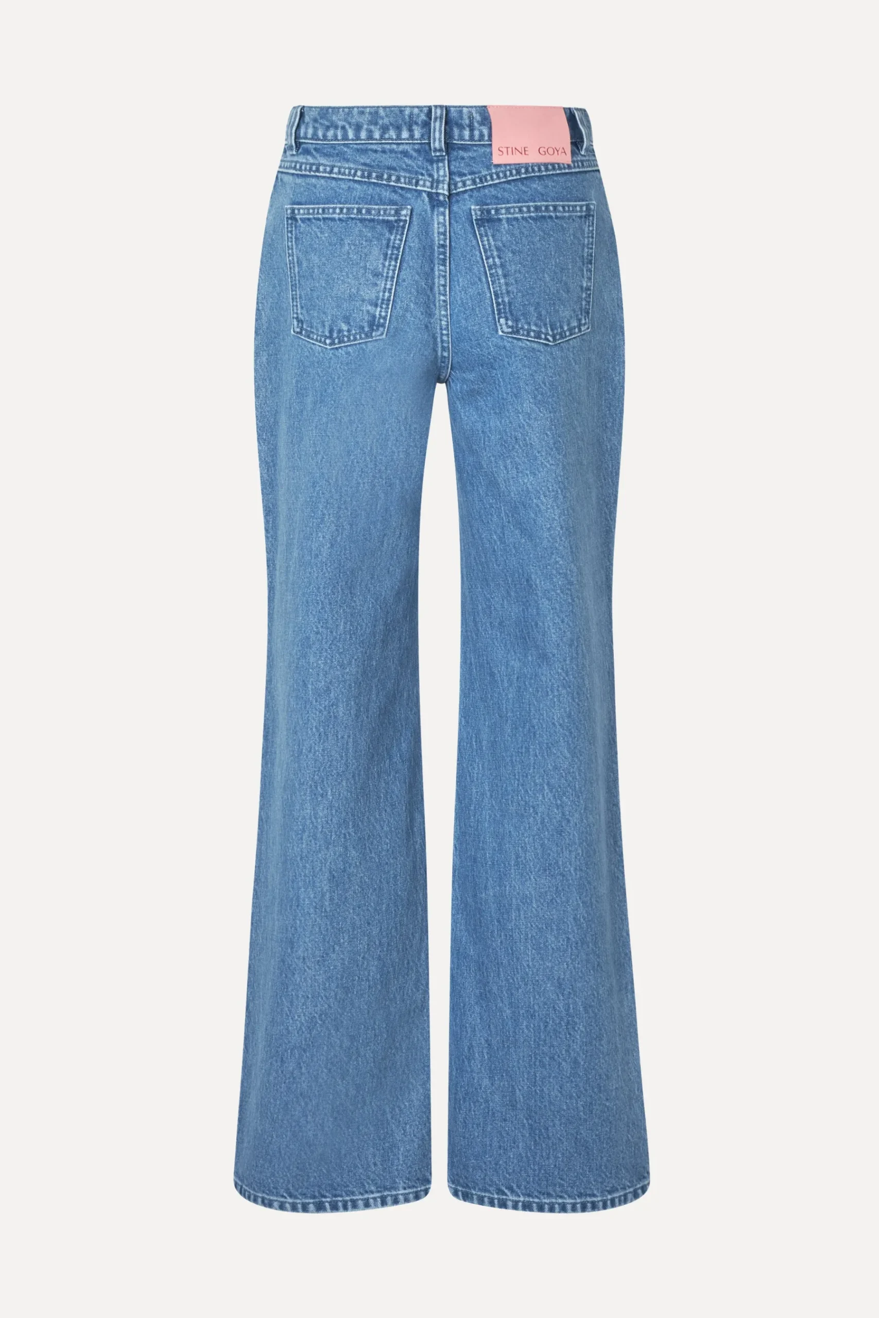 STINE GOYA Straight Leg Long Pants - Denim Blue DenimBlue Outlet