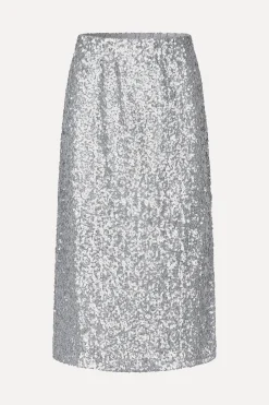 STINE GOYA Straight Midi Skirt - Steel Grey SteelGrey Outlet
