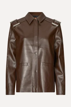 STINE GOYA Straight Sleeve Jacket - Chocolate Discount